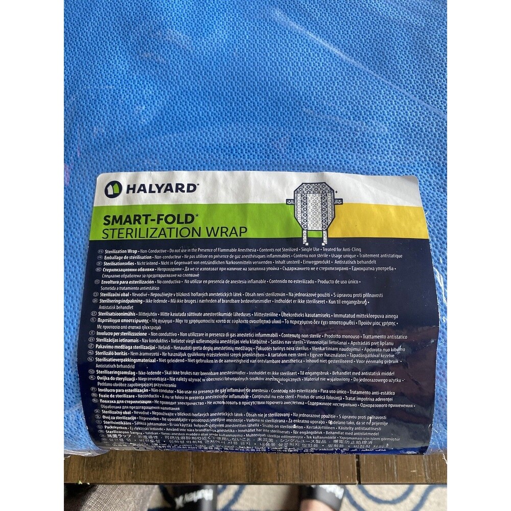 New, Halyard H650 Smart Fold Sterilization Wrap 40" x 47" #14271 -‎ 12 pack